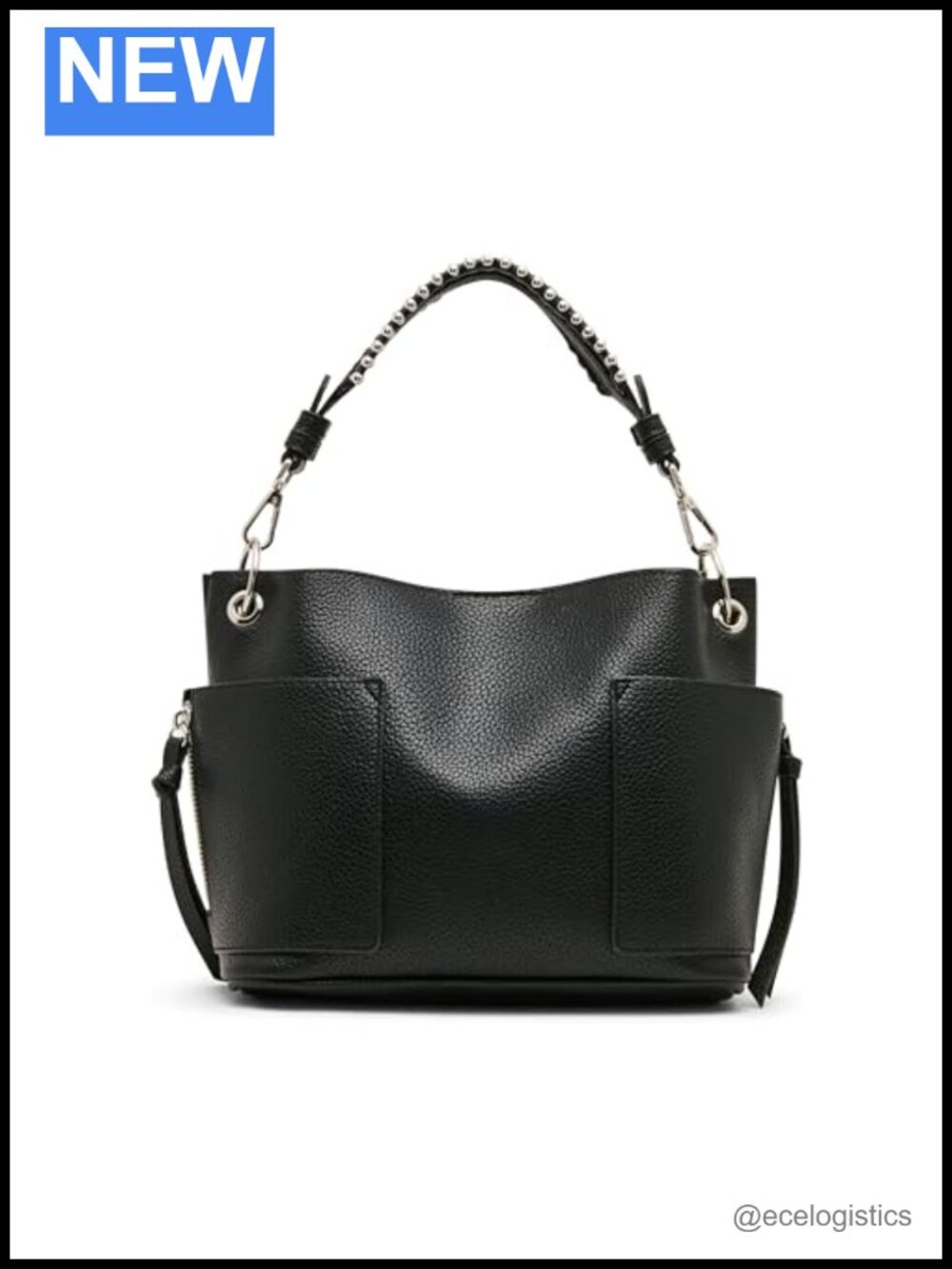Faux Leather Hobo Shoulder Bag Crossbody Adjustable Strap